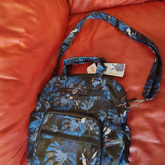 Stylish Blue Floral Women's Bag - Picture 5 of 6